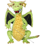 DRAGON PUPPET/Green.62cm+tail/Temp out of stock