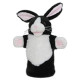 RABBIT BLACK&WHITE/HAND PUPPET /Temp out stock