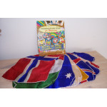 production string of flags-JUMBO/TEMP OUT STOCK