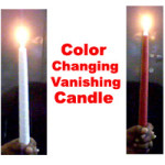 Color changing vanishing candle