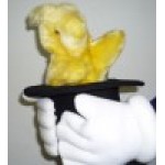 RABBIT IN HAT /PUPPET/WHITE